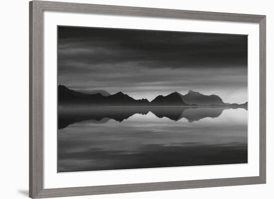 Mirrored Silver Sea-Andreas Stridsberg-Framed Giclee Print