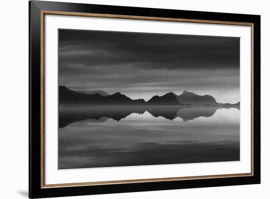 Mirrored Silver Sea-Andreas Stridsberg-Framed Giclee Print