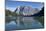 Mirroring of the Wetterstein Mountains with Wetterspitzen and Wetterwandkopf, Lake Seebensee-Uwe Steffens-Mounted Photographic Print