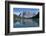 Mirroring of the Wetterstein Mountains with Wetterspitzen and Wetterwandkopf, Lake Seebensee-Uwe Steffens-Framed Photographic Print