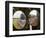 Mirrors at a T-Junction Reflect Riders During the 18th Stage of the Tour De France-null-Framed Photographic Print