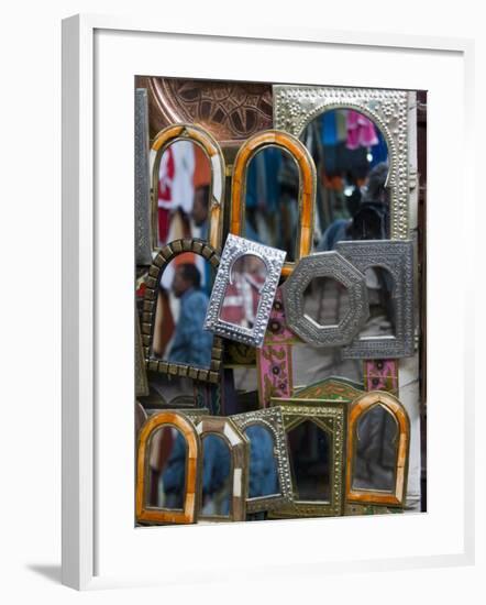 Mirrors for Sale in the Souk, Marrakech (Marrakesh), Morocco, North Africa, Africa-Nico Tondini-Framed Photographic Print