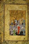 A Princely Hawking Party in the Mountains, C1575-Mirza Ali-Premium Giclee Print