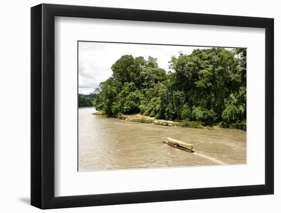 Misahualli in The Oriente, head of navigation on Rio Napo (Amazon), Ecuador, South America-Tony Waltham-Framed Photographic Print