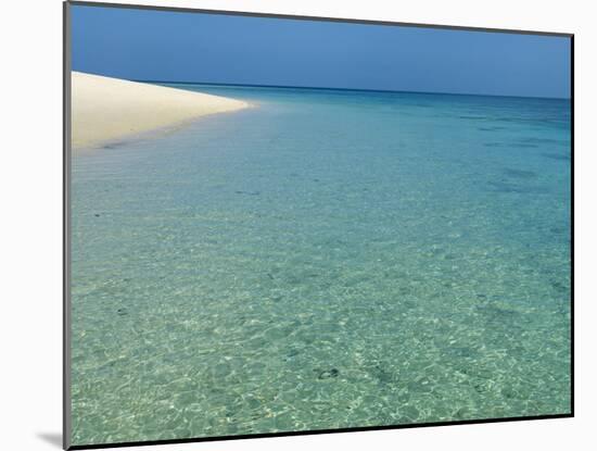 Misali Island and Surrounding Reef, known as Misali Island Marine Conservation Area, Zanzibar-Paul Harris-Mounted Photographic Print