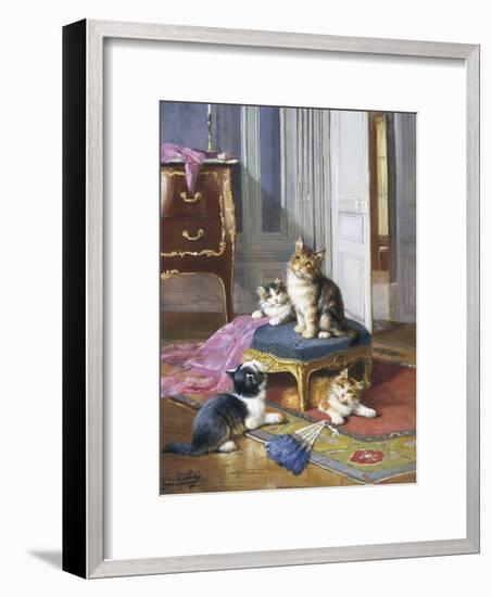 Mischief in the Air-Leon Charles Huber-Framed Giclee Print