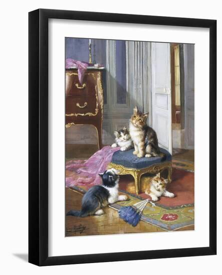 Mischief in the Air-Leon Charles Huber-Framed Giclee Print