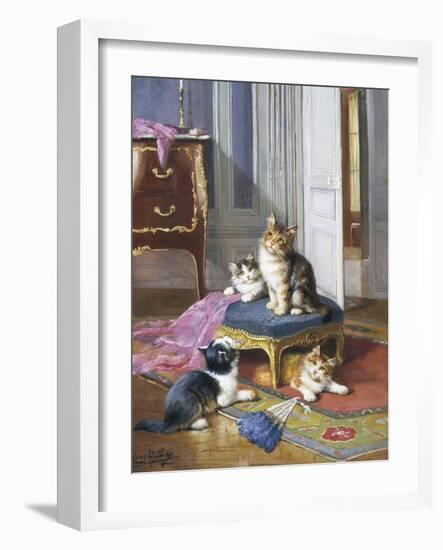 Mischief in the Air-Leon Charles Huber-Framed Giclee Print