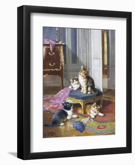 Mischief in the Air-Leon Charles Huber-Framed Giclee Print