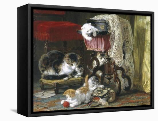 Mischief Makers-Henriette Ronner Knip-Framed Premier Image Canvas