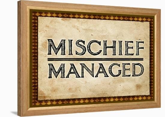 Mischief Managed-null-Framed Stretched Canvas