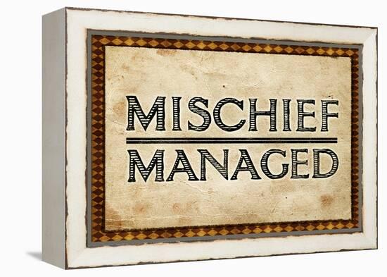 Mischief Managed-null-Framed Stretched Canvas