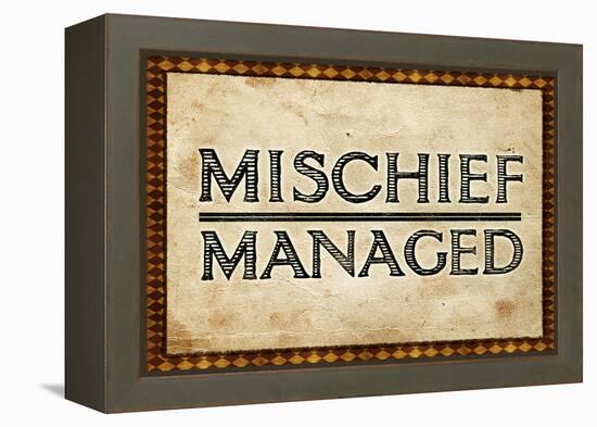 Mischief Managed-null-Framed Stretched Canvas