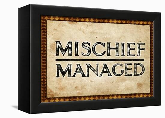 Mischief Managed-null-Framed Stretched Canvas