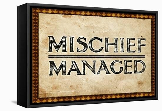 Mischief Managed-null-Framed Stretched Canvas