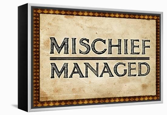 Mischief Managed-null-Framed Stretched Canvas