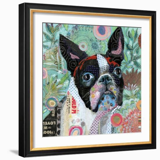 Mischievous Gardener-Judy Verhoeven-Framed Art Print