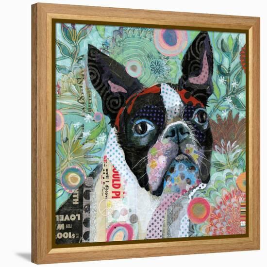 Mischievous Gardener-Judy Verhoeven-Framed Stretched Canvas