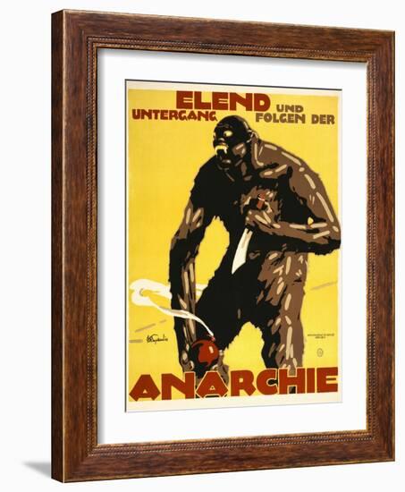 Misery and Destruction Follows Anarchy-Julius Ussy Engelhard-Framed Art Print