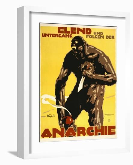 Misery and Destruction Follows Anarchy-Julius Ussy Engelhard-Framed Art Print