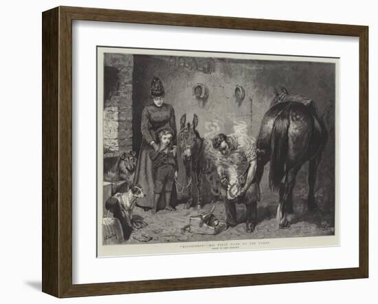 Misgivings, His First Visit to the Forge-John Charlton-Framed Giclee Print