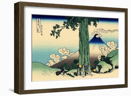 Mishima Pass in Kai Province, c.1830-Katsushika Hokusai-Framed Giclee Print