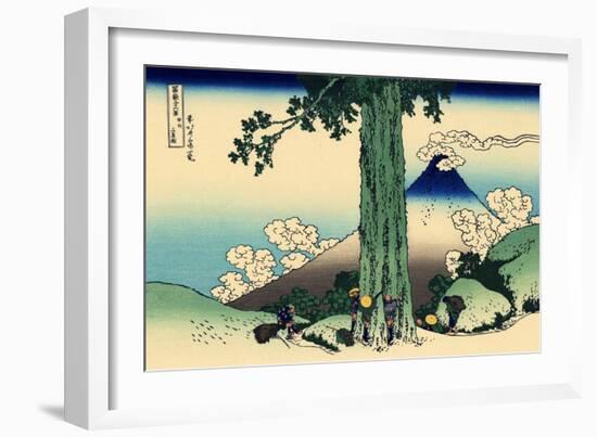 Mishima Pass in Kai Province, c.1830-Katsushika Hokusai-Framed Giclee Print