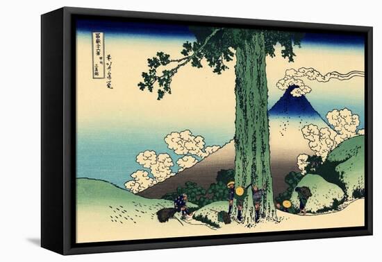 Mishima Pass in Kai Province, c.1830-Katsushika Hokusai-Framed Premier Image Canvas