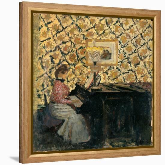 Misia at the Piano, 1895-96-Edouard Vuillard-Framed Premier Image Canvas