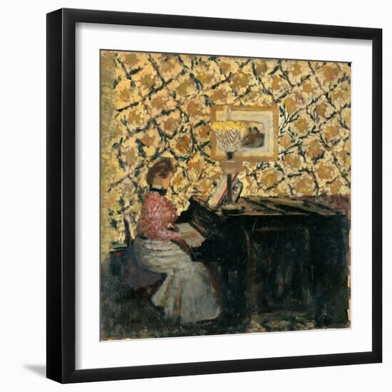 Misia at the Piano, 1895-96-Edouard Vuillard-Framed Giclee Print