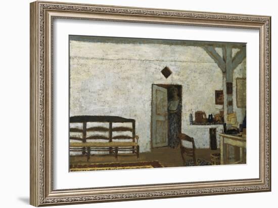 Misia in Villeneuve-Sur-Yonne-Edouard Vuillard-Framed Art Print