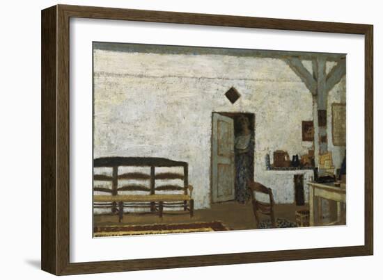 Misia in Villeneuve-Sur-Yonne-Edouard Vuillard-Framed Art Print