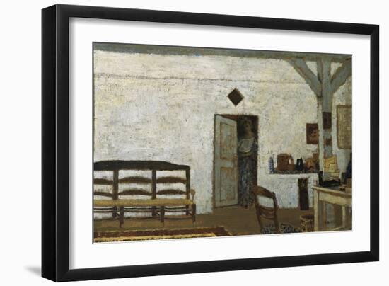 Misia in Villeneuve-Sur-Yonne-Edouard Vuillard-Framed Art Print
