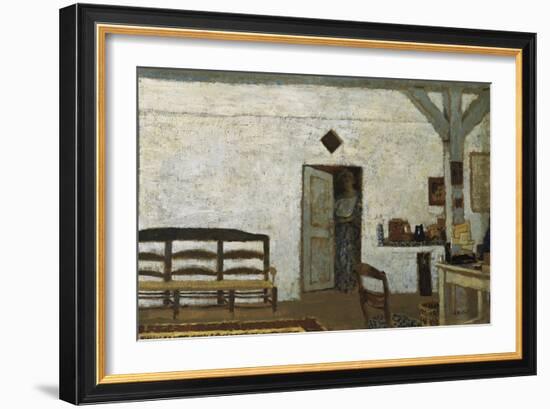 Misia in Villeneuve-Sur-Yonne-Edouard Vuillard-Framed Art Print