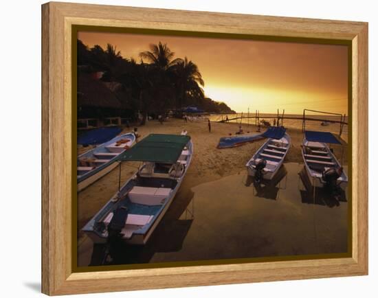 Mismaloya Beach, Puerta Vallarta, Mexico-Walter Bibikow-Framed Premier Image Canvas