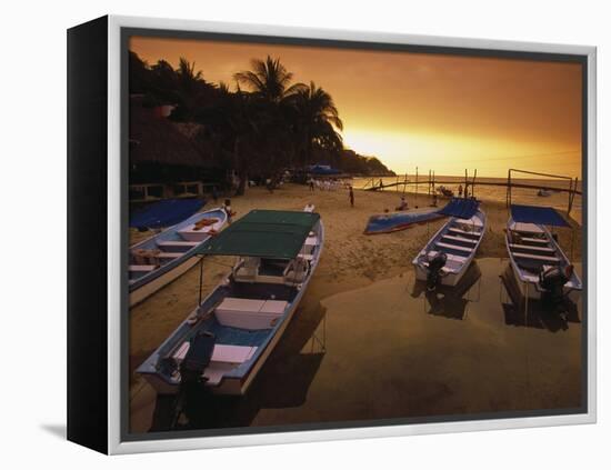 Mismaloya Beach, Puerta Vallarta, Mexico-Walter Bibikow-Framed Premier Image Canvas