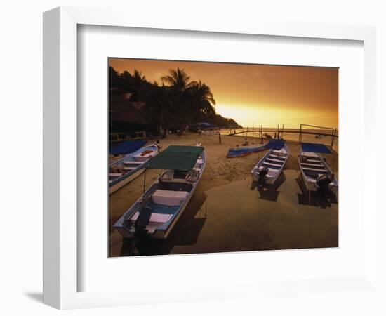 Mismaloya Beach, Puerta Vallarta, Mexico-Walter Bibikow-Framed Photographic Print