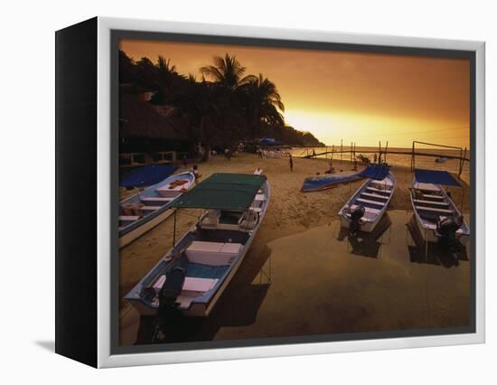 Mismaloya Beach, Puerta Vallarta, Mexico-Walter Bibikow-Framed Premier Image Canvas