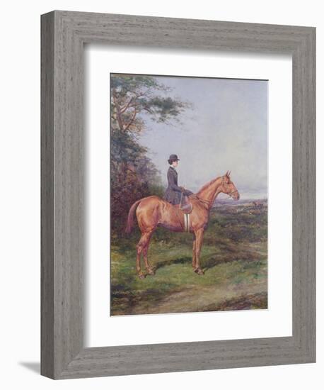 Miss A.L.North on "Ivanhoe"-Heywood Hardy-Framed Giclee Print