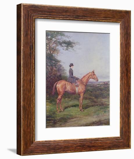 Miss A.L.North on "Ivanhoe"-Heywood Hardy-Framed Giclee Print