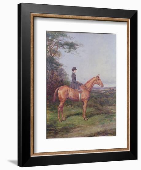 Miss A.L.North on "Ivanhoe"-Heywood Hardy-Framed Giclee Print