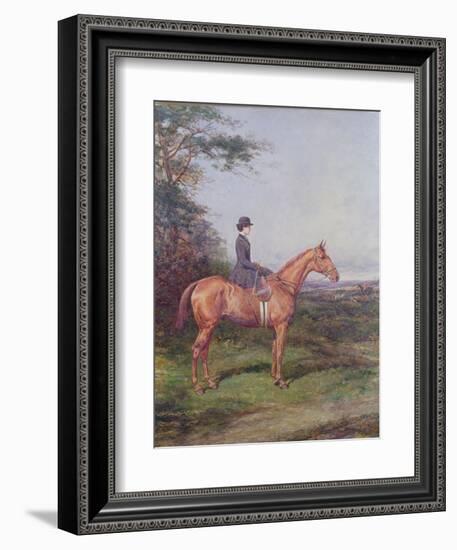 Miss A.L.North on "Ivanhoe"-Heywood Hardy-Framed Giclee Print