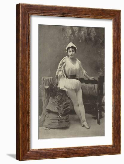 Miss Ada Blanche, as Robinson Crusoe-null-Framed Photographic Print