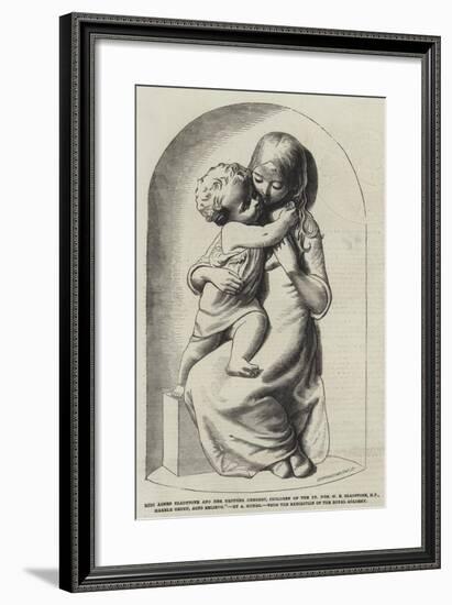 Miss Agnes Gladstone and Her Brother Herbert-null-Framed Giclee Print