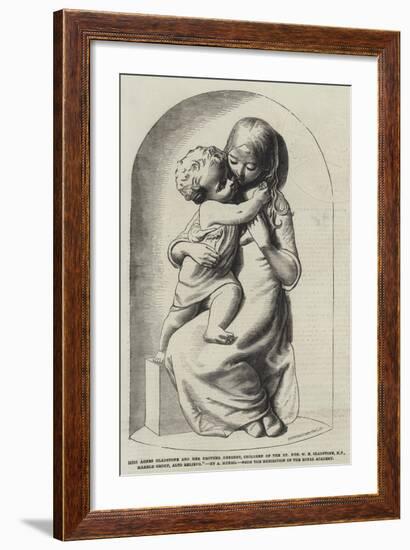 Miss Agnes Gladstone and Her Brother Herbert-null-Framed Giclee Print