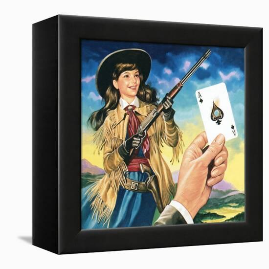 Miss Annie Oakley-Ron Embleton-Framed Premier Image Canvas