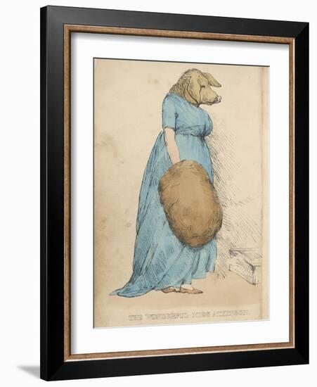 Miss Atkinson: The Pig-Faced Lady-George Morland-Framed Art Print