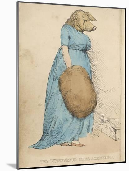 Miss Atkinson: The Pig-Faced Lady-George Morland-Mounted Art Print