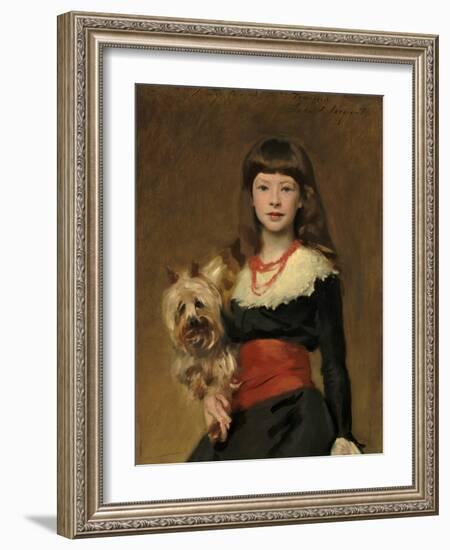 Miss Beatrice Townsend, 1882 (Oil on Canvas)-John Singer Sargent-Framed Giclee Print