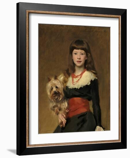 Miss Beatrice Townsend, 1882 (Oil on Canvas)-John Singer Sargent-Framed Giclee Print